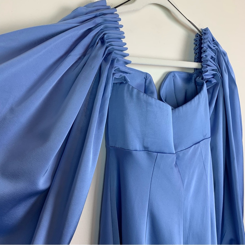 Significant Other Danika Satin Duchess Maxi Dress in Bluebell Size 4 - Picture 12 of 16